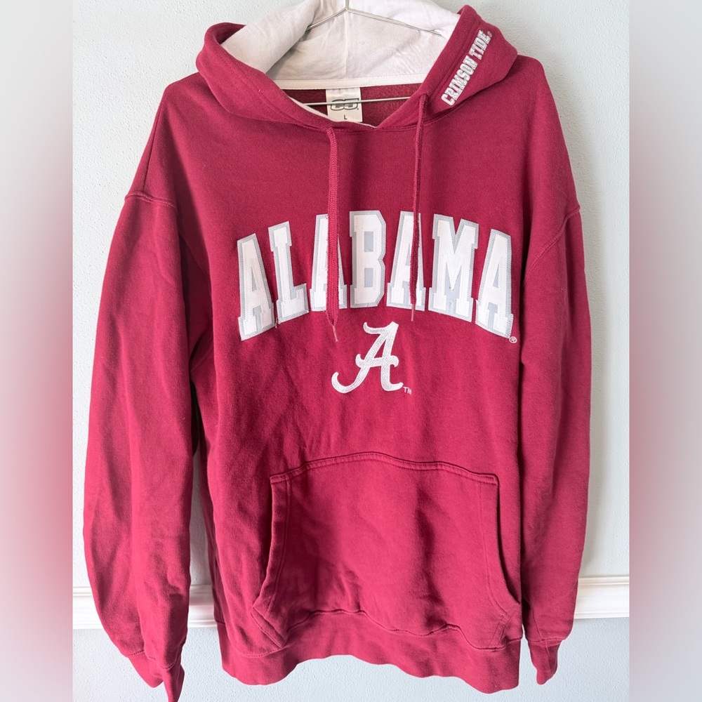 Alabama‎ Crimson NCAA  Tide E-5 Sweatshirt Hoodie Red Men's Large